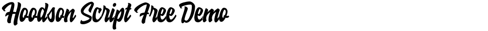 Hoodson Script Free Demo
