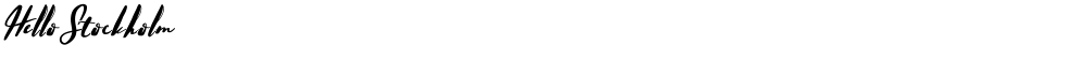 Hello Stockholm