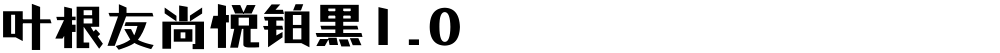 叶根友尚悦铂黑1.0