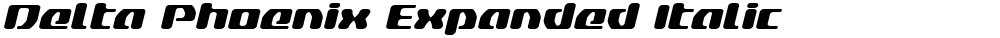 Delta Phoenix Expanded Italic