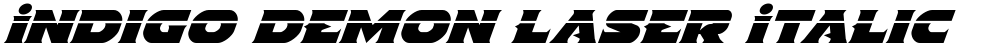 Indigo Demon Laser Italic