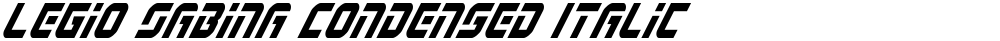 Legio Sabina Condensed Italic