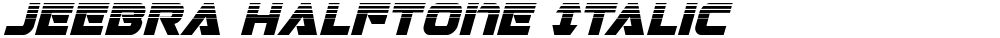 Jeebra Halftone Italic