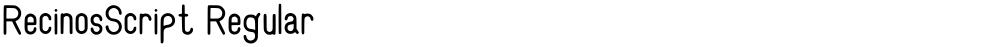 RecinosScript Regular