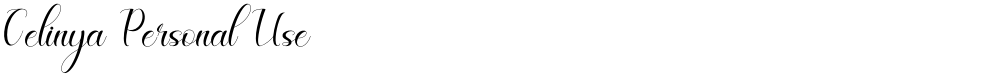 Celinya Personal Use