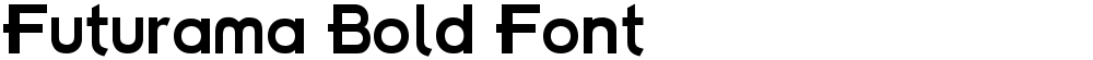 Futurama Bold Font