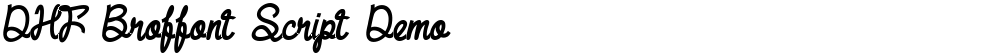 DHF Broffont Script Demo