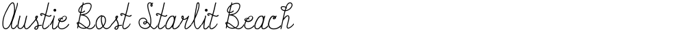 Austie Bost Starlit Beach