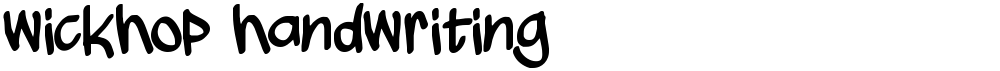 wickhop handwriting