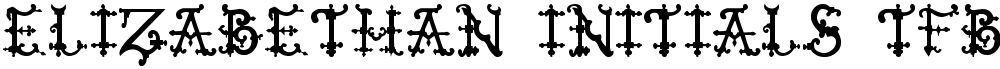 Elizabethan Initials tfb