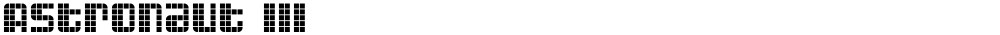 Astronaut III