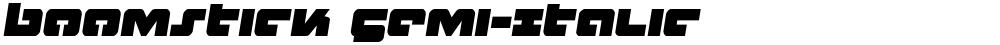 Boomstick Semi-Italic