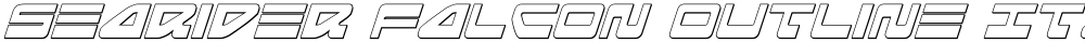 Searider Falcon Outline Italic