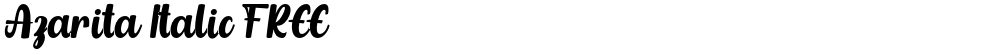 Azarita Italic FREE
