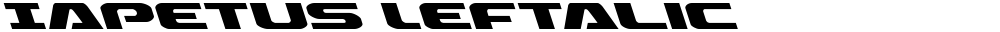 Iapetus Leftalic