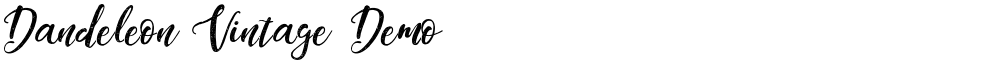 Dandeleon Vintage Demo