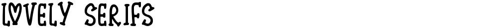 Lovely Serifs