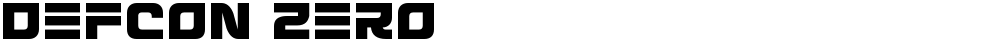 Defcon Zero