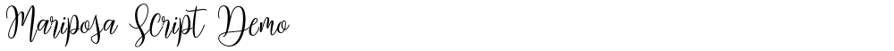 Mariposa Script Demo