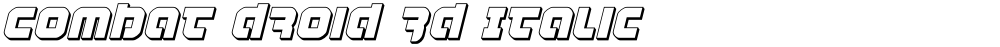 Combat Droid 3D Italic