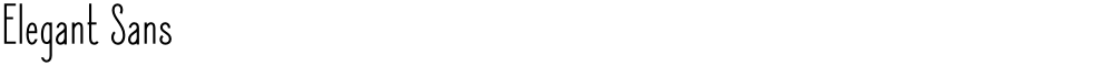 Elegant Sans