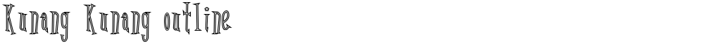 Kunang Kunang outline