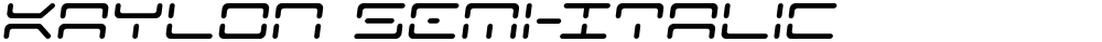 Kaylon Semi-Italic