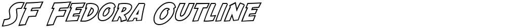 SF Fedora Outline