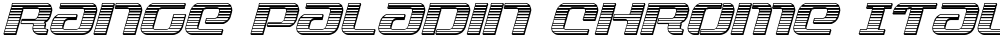 Range Paladin Chrome Italic