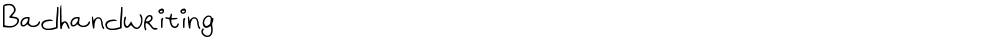 Badhandwriting
