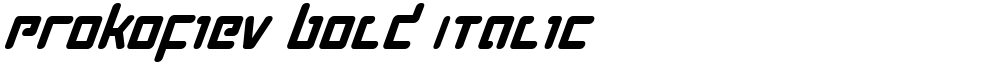Prokofiev Bold Italic