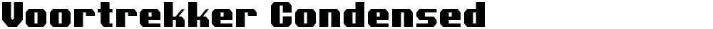 Voortrekker Condensed