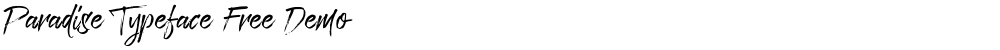 Paradise Typeface Free Demo