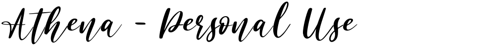 Athena - Personal Use