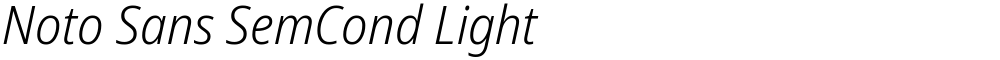 Noto Sans SemCond Light