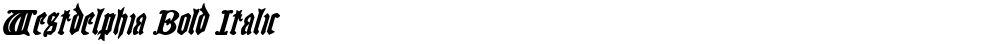 Westdelphia Bold Italic