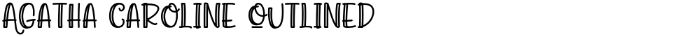 Agatha Caroline Outlined