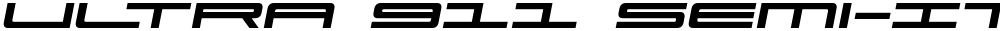 Ultra 911 Semi-Italic