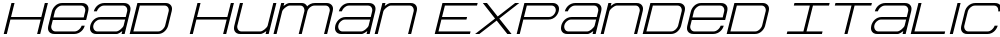 Head Human Expanded Italic