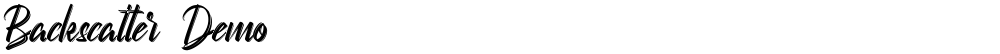 Backscatter Demo