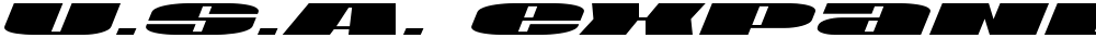 U.S.A. Expanded Italic