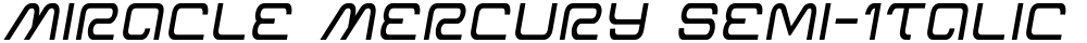 Miracle Mercury Semi-Italic