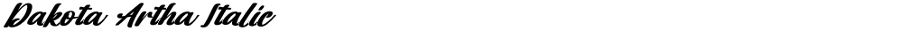 Dakota Artha Italic