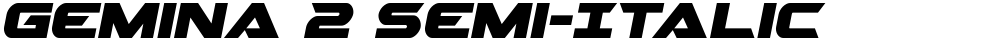 Gemina 2 Semi-Italic