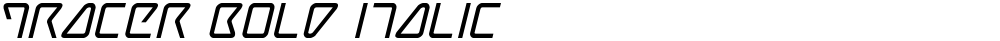 Tracer Bold Italic