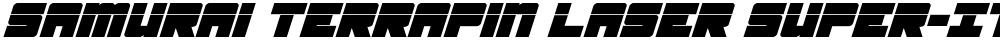 Samurai Terrapin Laser Super-Italic