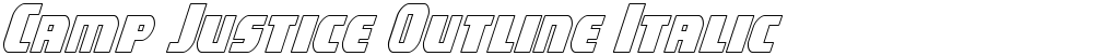 Camp Justice Outline Italic