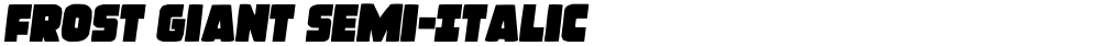 Frost Giant Semi-Italic