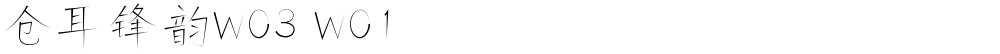 仓耳锋韵W03 W01