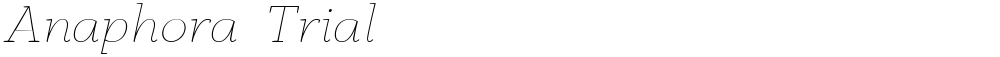 Anaphora  Trial